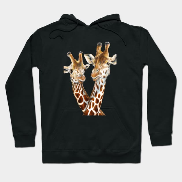 Giraffes Hoodie by Tim Jeffs Art